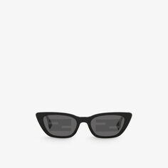 FE40089I солнцезащитные очки «кошачий глаз» из ацетата Fendi, черный