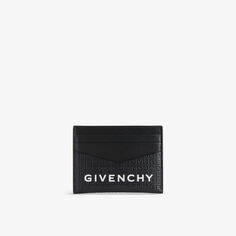Кожаный визитница G-Essentials Givenchy, черный