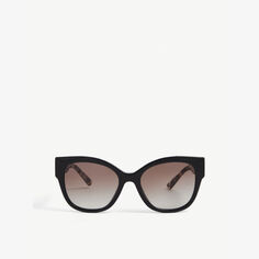Солнцезащитные очки PR02WS в квадратной оправе из ацетата ацетата Prada, черный
