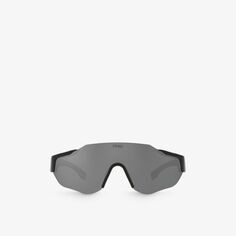 FE40088U солнцезащитные очки из ацетата неправильной оправы Fendi, черный