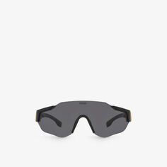 FE40088U солнцезащитные очки из ацетата неправильной оправы Fendi, черный
