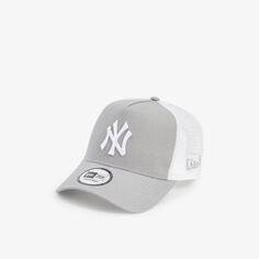 Кепка дальнобойщика TRUCKER New York Yankees из хлопка и сетки с вышитым логотипом New Era, белый