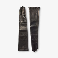 Кожаные перчатки Montserrat длиной до локтя Paula Rowan, черный