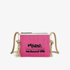 Сумка-тоут Marni x No Vacancy Inn Marcel из смесового хлопка Marni, розовый