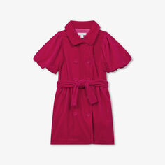 Платье мини Nancy из эластичной ткани с бантом, 4–9 лет Reiss, розовый