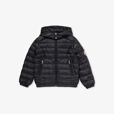 Пуховик Lauros с нашивкой-логотипом 4-10 лет Moncler, черный