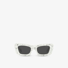 Солнцезащитные очки PR 13ZS из ацетата кошачьего глаза Prada, белый