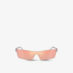 Солнцезащитные очки DG2292 в металлической оправе-бабочке Dolce &amp; Gabbana, серебряный