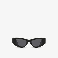 BB0243S солнцезащитные очки «кошачий глаз» из ацетата ацетата Balenciaga, черный
