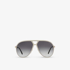 TR001674 Xavier солнцезащитные очки в металлической оправе-авиаторе Tom Ford, серебряный
