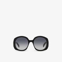CL000378 CL40242I солнцезащитные очки из ацетата в круглой оправе Celine, черный