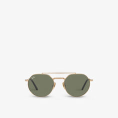 RB8265 Jack II Титановые кристаллы и солнцезащитные очки из титана Ray-Ban, желтый