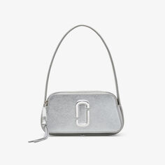 Кожаная сумка через плечо Slingshot Marc Jacobs, серебряный
