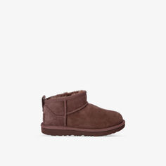 Классические ботильоны Ultra Mini из овчины 7-9 лет Ugg, коричневый