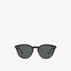 OV5454SU Desmon Sun солнцезащитные очки из ацетата в круглой оправе Oliver Peoples, черный