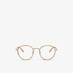 OV1333 Солнцезащитные очки Sidell в металлической оправе фантос Oliver Peoples, серебряный