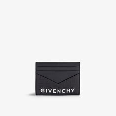 Кожаный визитница G-Essentials Givenchy, черный