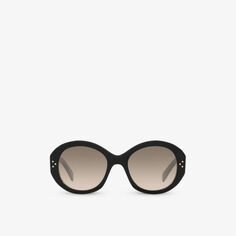 CL40240I солнцезащитные очки из ацетата в круглой оправе Celine, черный