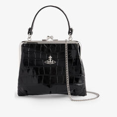 Кожаная сумка через плечо Granny Frame Vivienne Westwood, черный