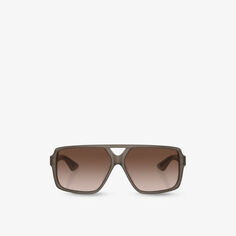 OV5520SU 1977C солнцезащитные очки из ацетата в квадратной оправе Oliver Peoples, коричневый