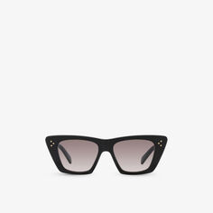 CL40187I солнцезащитные очки из ацетата в прямоугольной оправе Celine, черный