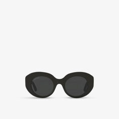 Солнцезащитные очки BB0235S в круглой оправе из ацетата ацетата Balenciaga, черный