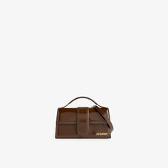 Кожаная сумка Le Grand Bambino с верхней ручкой Jacquemus, коричневый