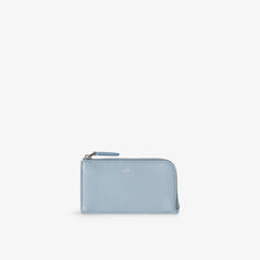Маленькая сумка для ключей Continental из зерненой кожи Mulberry, синий