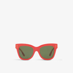 Солнцезащитные очки GG1082S из ацетата кошачьего глаза Gucci, розовый