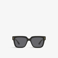 Солнцезащитные очки GG1084S в квадратной оправе из ацетата ацетата Gucci, черный