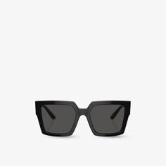 DG4446B солнцезащитные очки из ацетата в квадратной оправе Dolce &amp; Gabbana, черный