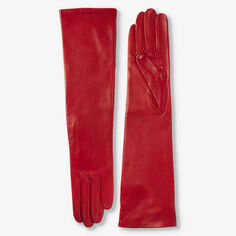 Кожаные перчатки Montserrat длиной до локтя Paula Rowan, цвет rosso v