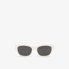 CL40197U солнцезащитные очки в ацетатной оправе «кошачий глаз» Celine, белый