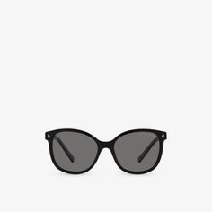 Солнцезащитные очки PR 22ZS в квадратной оправе из ацетата ацетата Prada, черный