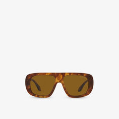 Солнцезащитные очки AR8183 в оправе-подушке из ацетата черепаховой расцветки Giorgio Armani, красный