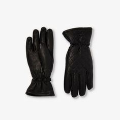 Кожаные перчатки Nishi с фирменной бляшкой Goldbergh, черный