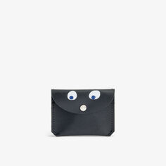 Кожаный кошелек Google Eye с передним клапаном Ark Colour Design, черный
