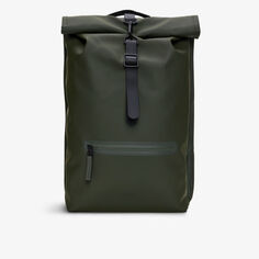 Водонепроницаемый рюкзак со складной крышкой Rains, зеленый