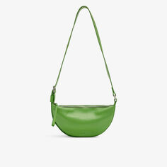 Кожаная сумка через плечо Half Moon Allsaints, зеленый