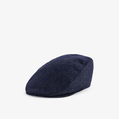 Шерстяная шапка Fernworthy с плоской тульей Dents, темно-синий