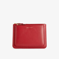 Кожаная сумка с двойным карманом Comme des Garçons, красный