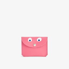 Кожаный кошелек Google Eye с передним клапаном Ark Colour Design, розовый
