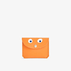 Кожаный кошелек Google Eye с передним клапаном Ark Colour Design, оранжевый