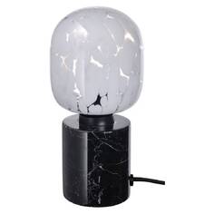 Настольный светильник + лампа Ikea Markfrost/Molnart, черный/серебрянный
