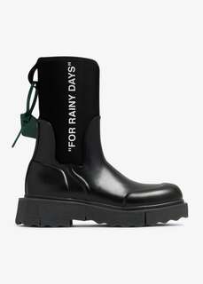 Ботинки Off-White Sponge Rubber Rainboots, черный