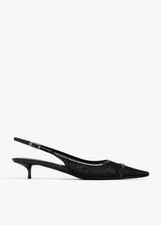 Туфли Saint Laurent Oxalis Slingback, черный