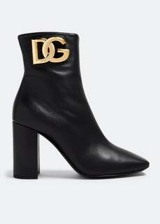 Ботинки Dolce&amp;Gabbana Leather Ankle, черный