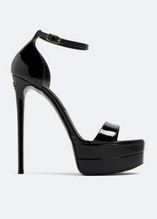 Сандалии Dolce&amp;Gabbana Patent Leather Platform, черный