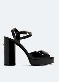 Сандалии Dolce&amp;Gabbana Patent Leather Platform, черный