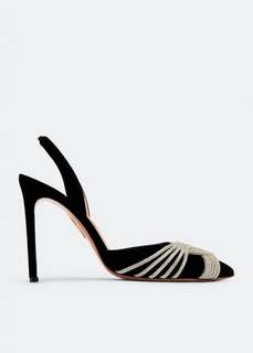 Туфли Aquazzura Gatsby Sling 105, черный